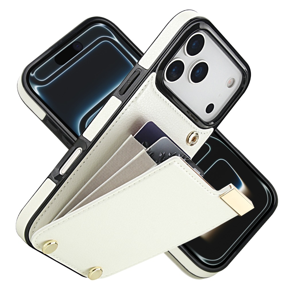 Leather Wallet Card Holder Phone Cover - حافظة هاتف جلد PU متعددة الفتحات