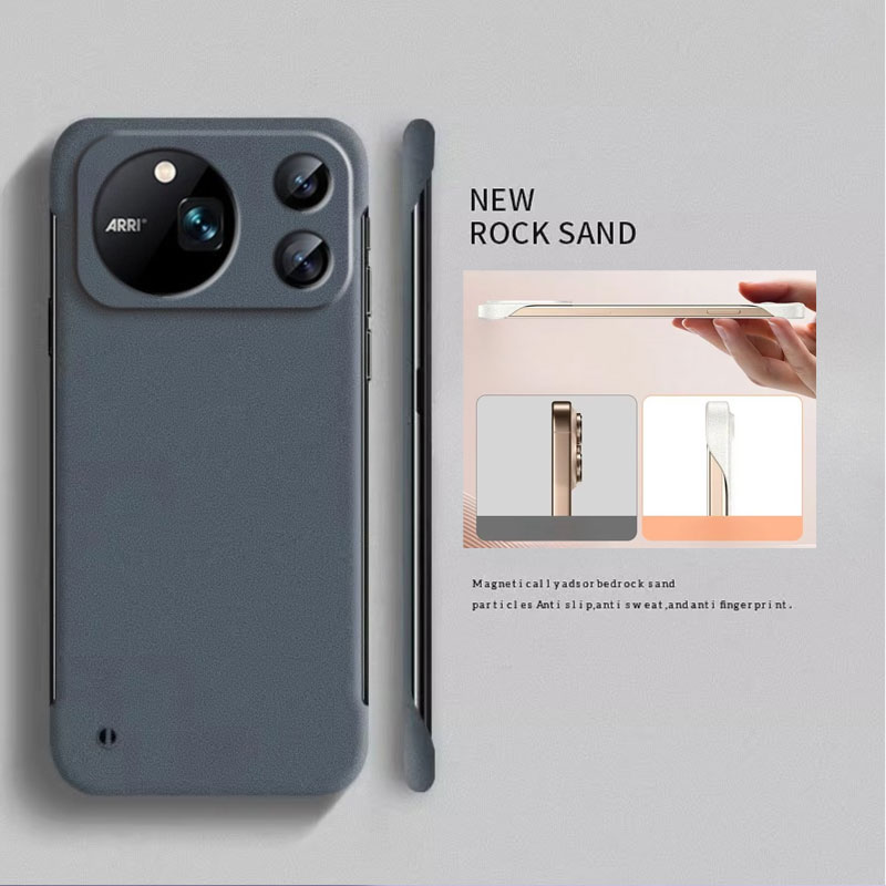 Ultra Thin Frameless Phone Cover - غطاء بدون إطار من حجر الرمل