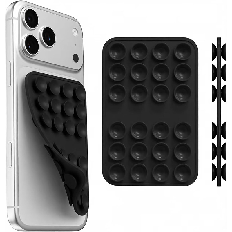 Phone Cases - حامل هاتف بقاعدة شفط من السيليكون،