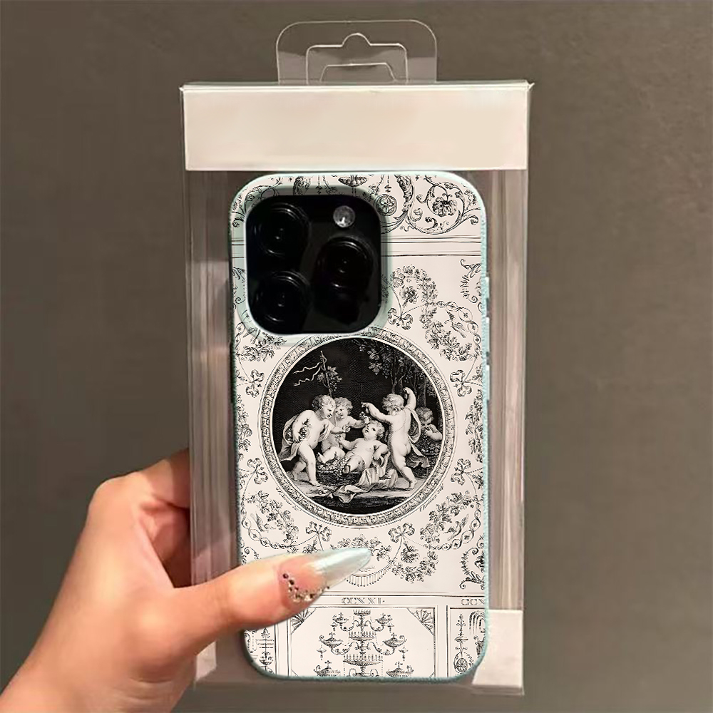 غطاء هاتف بتصميم ملاك باروكي ع - مراجعة Vintage Floral Pattern Soft Case وسعره