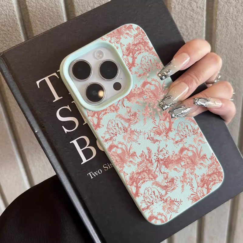 غطاء هاتف بتصميم زهري وردي عتي - مراجعة Vintage Floral Pattern Soft Case وسعره