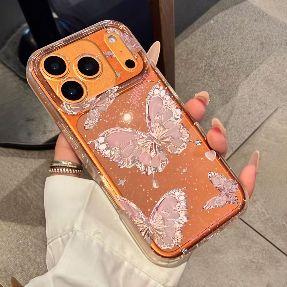 جراب هاتف شفاف بتصميم فراشة ور - مراجعة Clear Shockproof Bumper Case وسعره