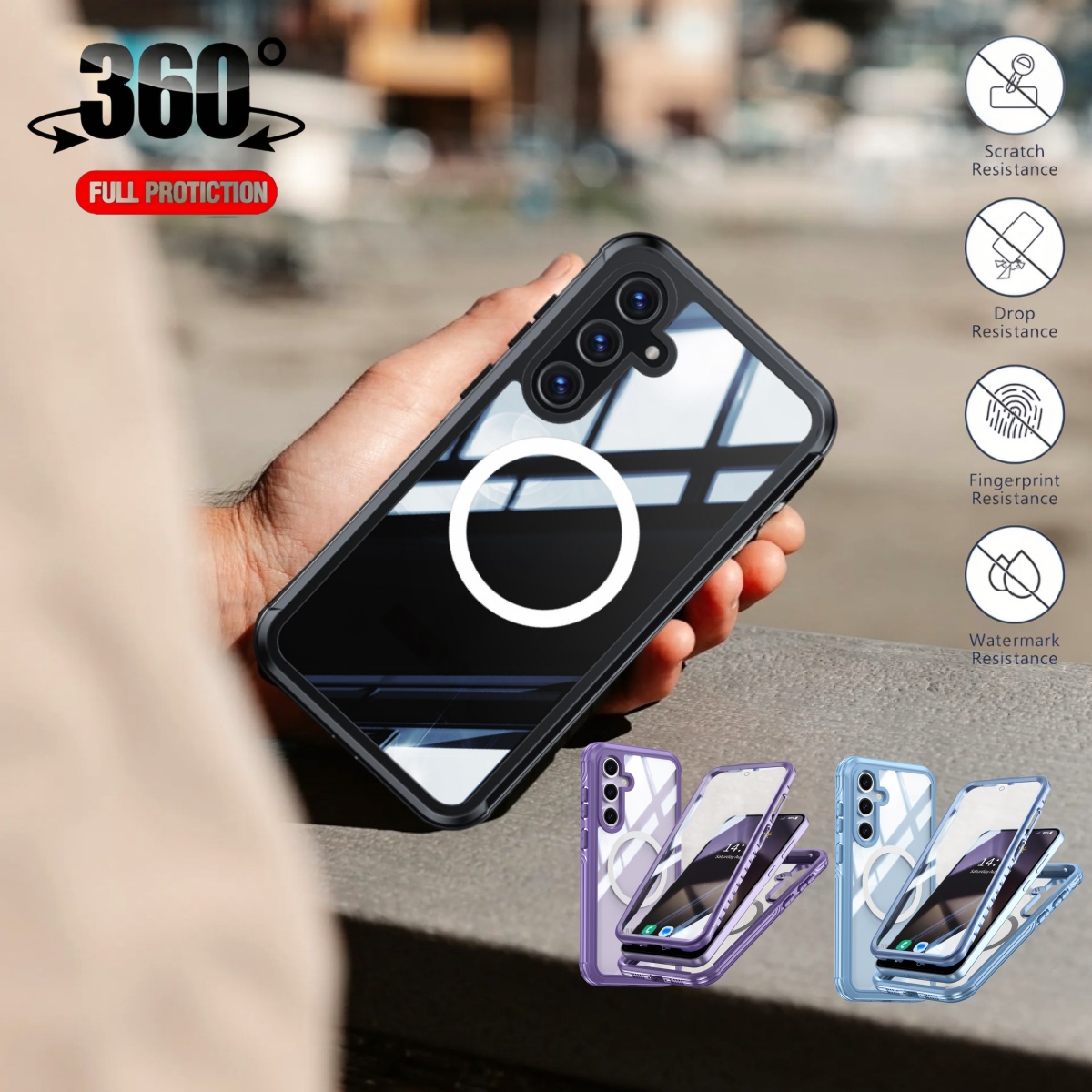 360 °   غطاء حماية كامل للجسم  - مراجعة Heavy Duty 360 Full Body Protective Case وسعره