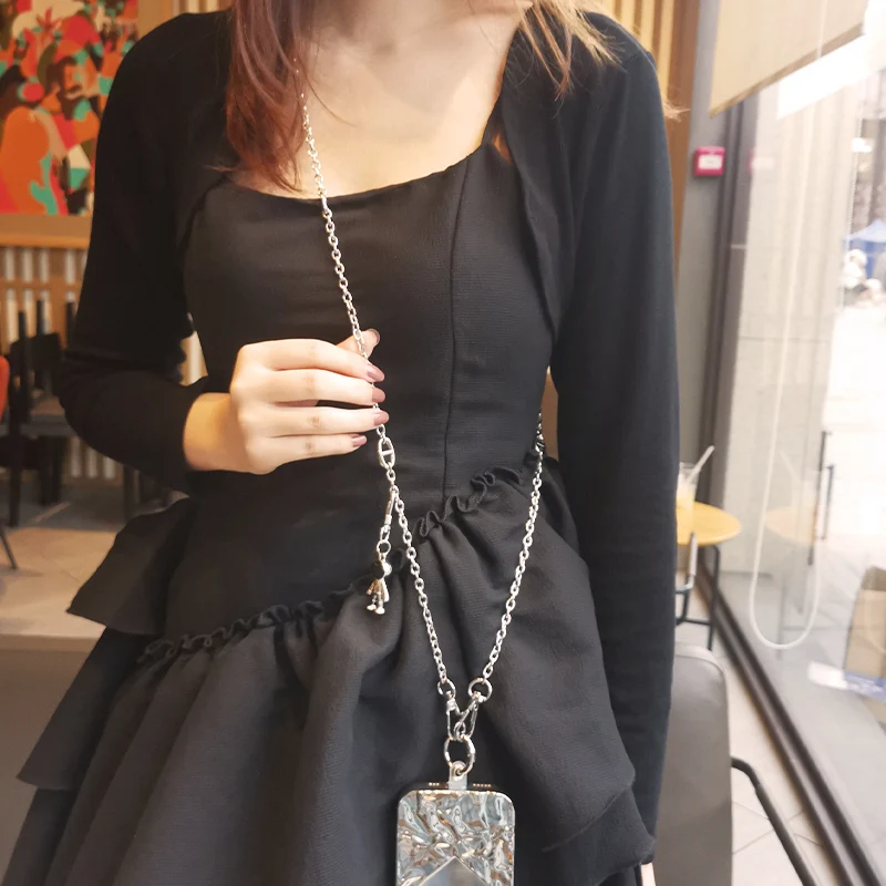 طويل Crossbody الهاتف المحمول  - مراجعة Crossbody Lanyard Neck Strap Case وسعره