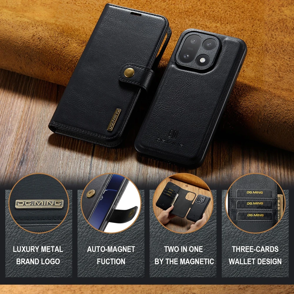 حافظة جلدية مغناطيسية قابلة لل - مراجعة Leather Wallet Card Holder Phone Cover وسعره