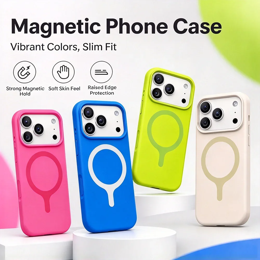 غطاء هاتف HANNUO المغناطيسي ال - مراجعة Liquid Silicone Magnetic Phone Case وسعره